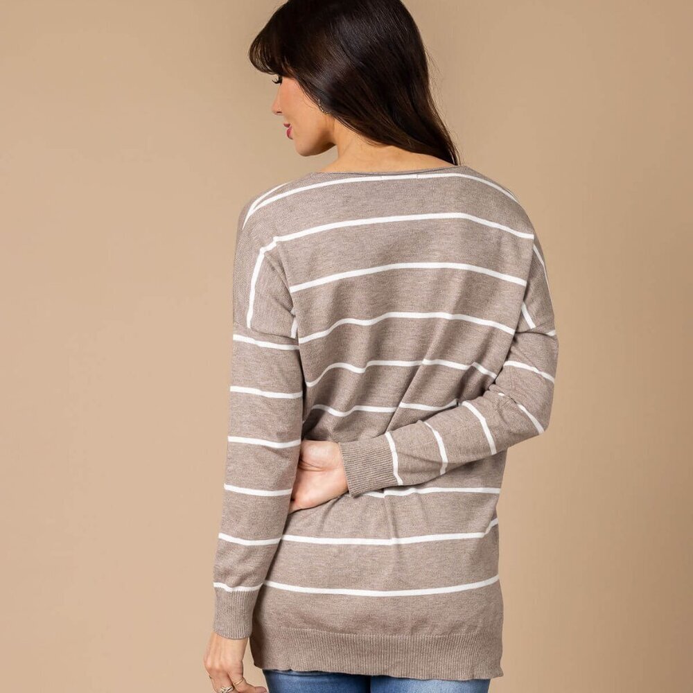 Green Cents of Style Emmy Striped Pullover Sweater Size L/XL - Picture 8 of 8